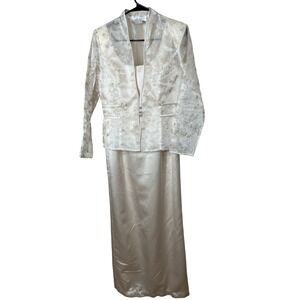 Ever Beauty Dress & Jacket Set‎ Formal Gown Occasion Evening Size 8